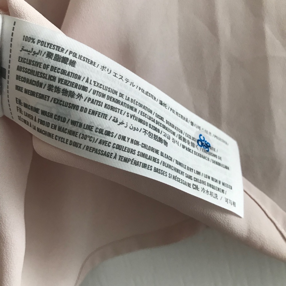 Basic light pink top. X-small - Picture 4 of 4